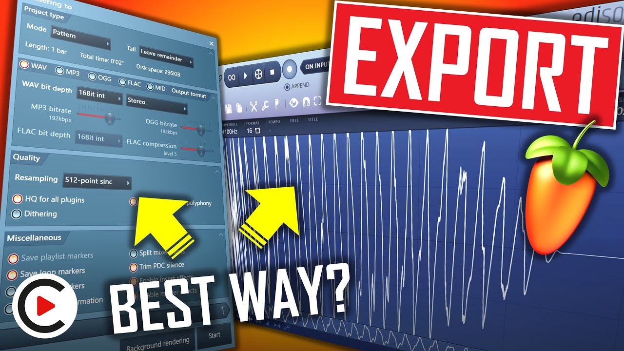 THE BEST WAY TO EXPORT IN FL STUDIO | How to Export Wav File FL Studio  (Edison Sample Tutorial) - Screech House